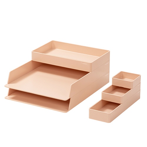 デリ　ｎｕｓｉｇｎ　デスクオーガナイザーセット　ピンク　ＤＬＩ－ＮＦＵ００１ＰＫ　１セット
