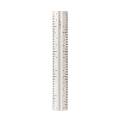 デリ　ｎｕｓｉｇｎ　アルミ製定規　１５ｃｍ　シルバー　ＤＬＩ－ＮＲＵ０９１ＳＶ　１個