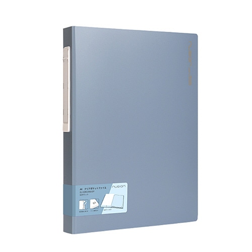 デリ　ｎｕｓｉｇｎ　クリアポケットファイル　Ａ４　６０ポケット　ブルー　ＤＬＩ－ＮＤＢ１６９ＢＬ６０Ｐ　１冊