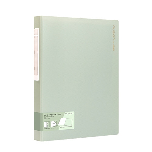 デリ　ｎｕｓｉｇｎ　クリアポケットファイル　Ａ４　６０ポケット　グリーン　ＤＬＩ－ＮＤＢ１６９ＧＲ６０Ｐ　１冊