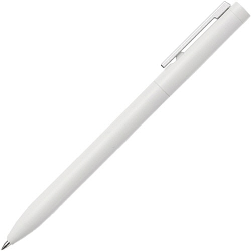 デリ　ｎｕｓｉｇｎ　ゲルインクボールペン　０．５ｍｍ　ブラック　（軸色：ホワイト）　クリップ押しタイプ　ＤＬＩ－ＮＰＥ５６３ＷＨ　１本
