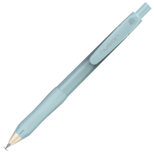 デリ　ｎｕｓｉｇｎ　ゲルインクボールペン　０．５ｍｍ　ブラック　（軸色：ブルー）　ソフトラバーグリップ　ＤＬＩ－ＮＰＥ５７６ＢＬ　１本