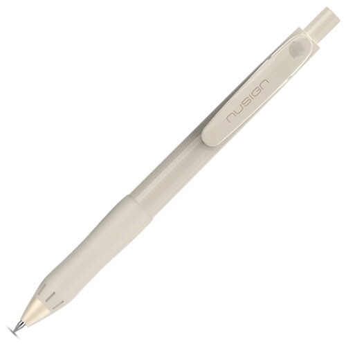 デリ　ｎｕｓｉｇｎ　ゲルインクボールペン　０．５ｍｍ　ブラック　（軸色：ベージュ）　ソフトラバーグリップ　ＤＬＩ－ＮＰＥ５７６ＢＥ　１本