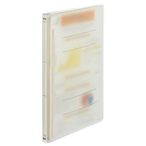 TANOSEE フラットファイル(PP) A4タテ 150枚収容 背幅17mm クリア 1パック(5冊)