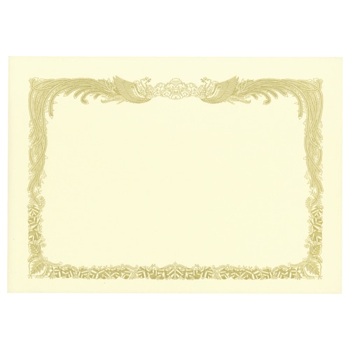 TANOSEE 賞状用紙 クリーム B4 タテ書用 1冊(10枚)
