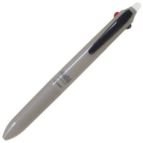 パイロット　フリクションボールスイッチ（フリクション３色／０．３８ｍｍ＋油性黒／０．５ｍｍ）　モカ　ＬＢ３１ＦＢＳ－１－ＭＯ　１本