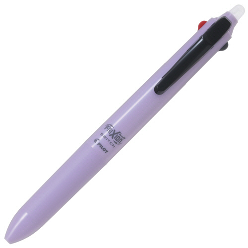 パイロット　フリクションボールスイッチ（フリクション３色／０．３８ｍｍ＋油性黒／０．５ｍｍ）　ラベンダー　ＬＢ３１ＦＢＳ－１－ＬＡ　１本