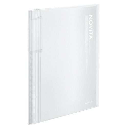 コクヨ クリヤーブック(ノビータ) 固定式 A4タテ 40ポケット 背幅8～50mm 透明 ラ-N40T 1冊