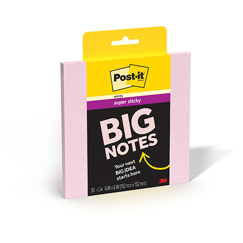３Ｍ　ポスト・イット　強粘着ビッグノート　１５２×１５２ｍｍ　ピンク　ＢＮ－６ＰＮＫ　１冊