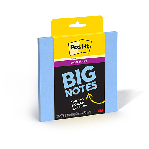３Ｍ　ポスト・イット　強粘着ビッグノート　１５２×１５２ｍｍ　ブルー　ＢＮ－６ＢＬＵ　１冊