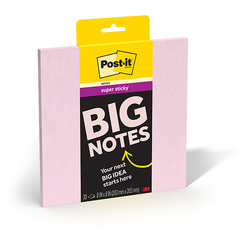 ３Ｍ　ポスト・イット　強粘着ビッグノート　２０３×２０３ｍｍ　ピンク　ＢＮ－８ＰＮＫ　１冊