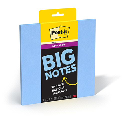 ３Ｍ　ポスト・イット　強粘着ビッグノート　２０３×２０３ｍｍ　ブルー　ＢＮ－８ＢＬＵ　１冊