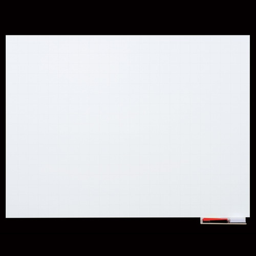 マグエックス マグネットホワイトボードシート 暗線入 大 900×600mm MSHP-6090-M 1枚