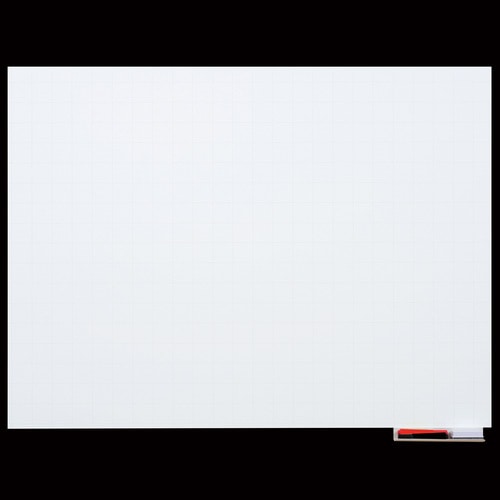 マグエックス マグネットホワイトボードシート 暗線入 特大 1200×900mm MSHP-90120-M 1枚