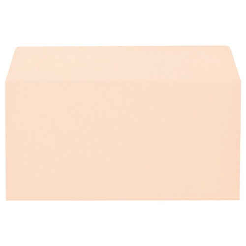 キングコーポレーション ソフトカラー封筒 のり付 洋0(洋長3) 100g/m2 ピンク 162022 1パック(100枚)