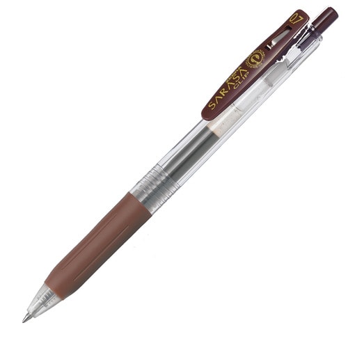 ゼブラ ジェルボールペン サラサクリップ 0.7mm 茶 JJB15-E 1本