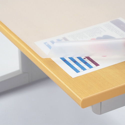 ライオン事務器 デスクマット 再生オレフィン製 ノングレア仕上 シングル 1045×620×1.5mm No.6-SR 1枚