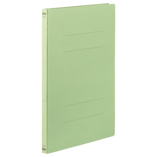 TANOSEE フラットファイル(NS) A4タテ 150枚収容 背幅18mm 緑 1パック(3冊)