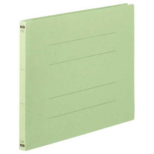 TANOSEE フラットファイル(NS) A4ヨコ 緑 3冊入