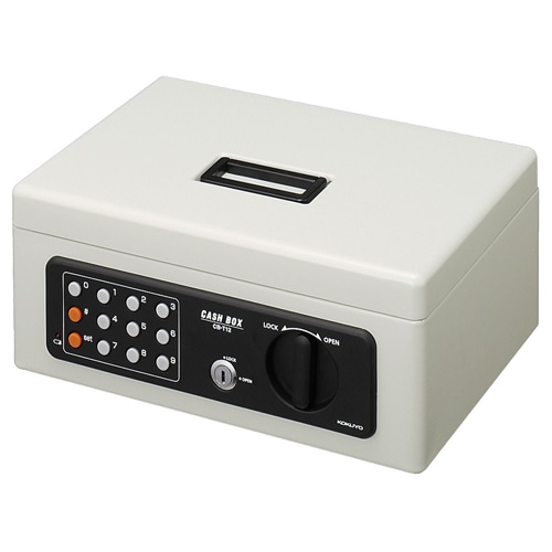 コクヨ 手提げ金庫(テンキー付) B5 W313×D229×H130mm ライトグレー CB-T12M 1台