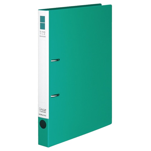 コクヨ リングファイル(スリムスタイル) A4タテ 2穴 220枚収容 リング内径26mm 背幅33mm 緑 フ-URF430NG 1冊