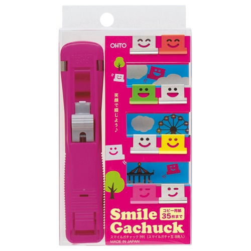 オート スマイルガチャック 中 ピンク GS-500S-PK 1個