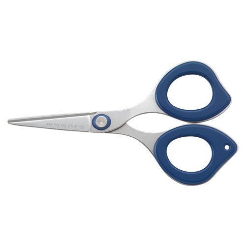 コクヨ ポケットハサミ(クリッピー) グルーレス刃 刃渡り43mm ブルー ハサ-P400B 1本