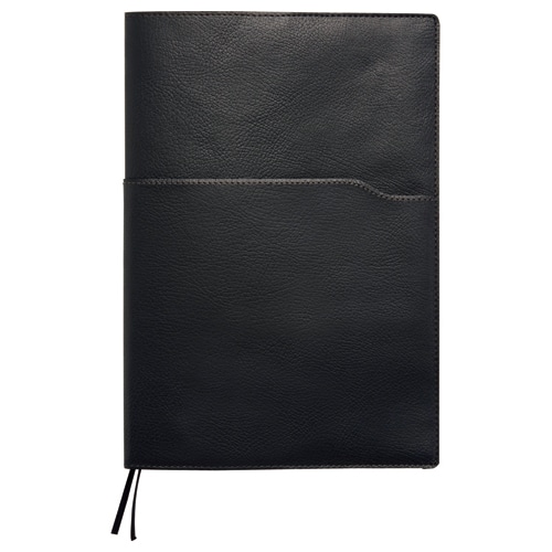 SEF ノートカバー セミB5 ブラック×グリズリー SEFNTCB5BL 1冊