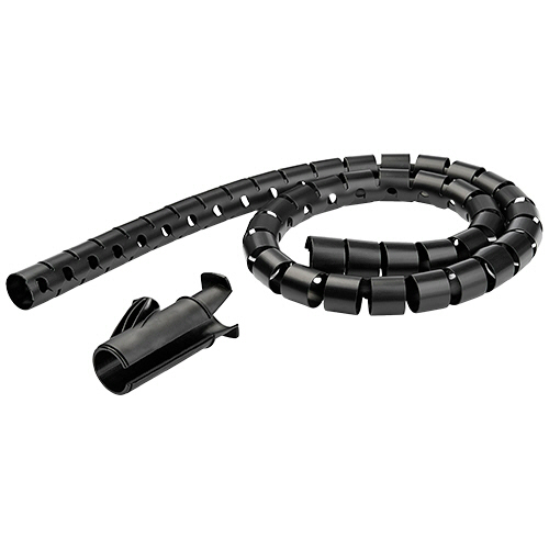 ＳｔａｒＴｅｃｈ．ｃｏｍ　ケーブルまとめ　スパイラルチューブ　直径４５ｍｍ　長さ１．５ｍ　ケーブル挿入具付属　ブラック　ＣＭＳＣＯＩＬＥＤ３　１本