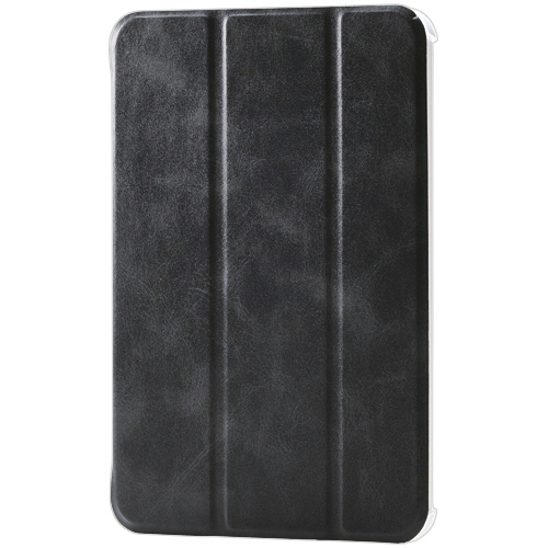 エレコム　ｉＰａｄ　ｍｉｎｉ（Ａ１７　Ｐｒｏ）　フラップケース　薄型軽量　背面クリア　２アングル　ブラック　ＴＢ－Ａ２５ＳＷＶＢＫ　１個