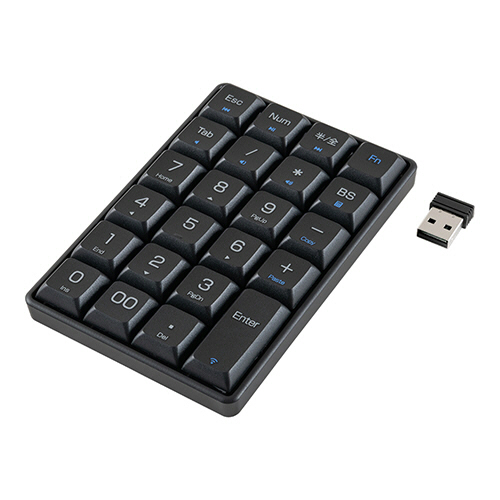 ナカバヤシ　ＭＣＯ（ミヨシ）　ワイヤレステンキーパッド　ブラック　ＴＥＮ２４Ｇ０４ＢＫ　１個