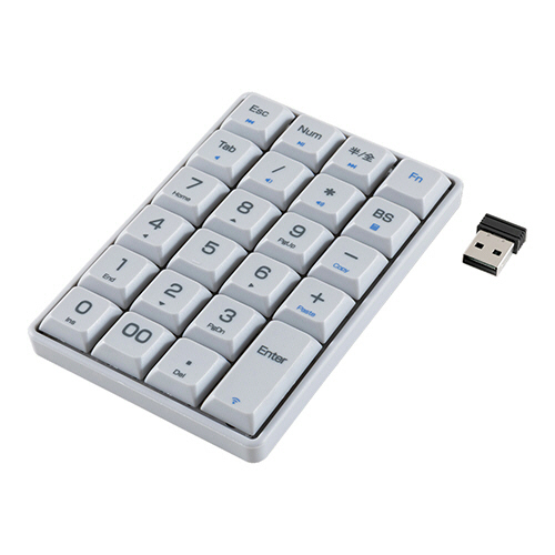 ナカバヤシ　ＭＣＯ（ミヨシ）　ワイヤレステンキーパッド　グレー　ＴＥＮ２４Ｇ０４ＧＹ　１個