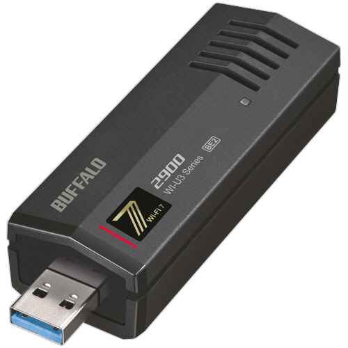 バッファロー　ＡｉｒＳｔａｔｉｏｎ　無線ＬＡＮ子機　１１ｂｅ／ａｘ／ａｃ／ｎ／ａ／ｇ／ｂ　２８８２Ｍｂｐｓ　ブラック　ＷＩ－Ｕ３－２９００ＢＥ２　１個