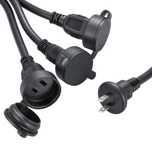 オーム電機　延長コード　防雨型　フタ付　３又　２．５ｍ　ブラック　ＨＳ－ＥＷ３０２５Ｆ３－Ｋ　１本