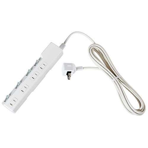 ＥＬＰＡ　耐雷スイッチ付タップ　４個口　３ｍ　ＷＬＫ－４３Ｓ（Ｗ）　１個