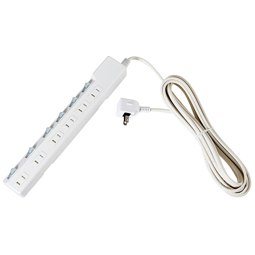 ＥＬＰＡ　耐雷スイッチ付タップ　６個口　５ｍ　ＷＬＫ－６５Ｓ（Ｗ）　１個