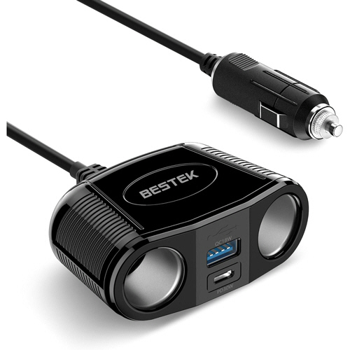 ベステック　シガーソケットＵＳＢ充電器　ＭＲＳ１５２ＢＫ－ＰＤ　１個