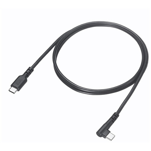 サンワサプライ　ＵＳＢ２．０　Ｔｙｐｅ－Ｃケーブル（ＣｔｏＣ・片側Ｌ型コネクタ・６０Ｗ）　１ｍ（ＲｏＨＳ指令１０準拠）　ＫＵ－ＣＣＰ６０Ｌ１０ＴＫ２　１本