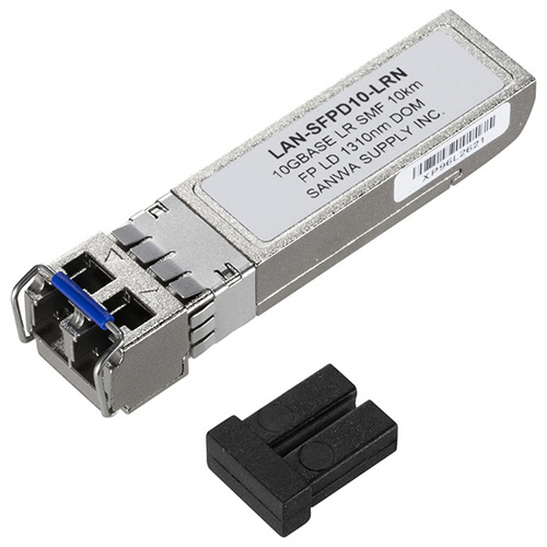 サンワサプライ　ＳＦＰ＋　１０Ｇｉｇａｂｉｔ用コンバータ（１０ＧＢＡＳＥ－ＬＲ準拠）　（ＲｏＨＳ指令１０準拠）　ＬＡＮ－ＳＦＰＤ１０－ＬＲＮ　１個