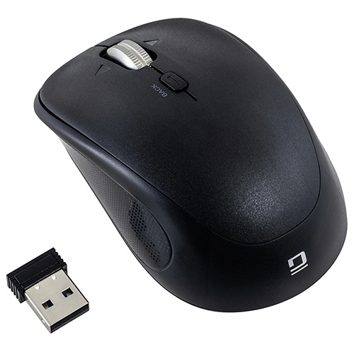 ナカバヤシ　Ｄｉｇｉｏ２　感動ホイールマウス　小型Ｂｌｕｅｔｏｏｔｈ・ＵＳＢ無線　静音４ボタンＢｌｕｅＬＥＤ　Ｓサイズ　ブラック　ＭＵＳ－ＤＫＱ２５７ＢＫ　１個