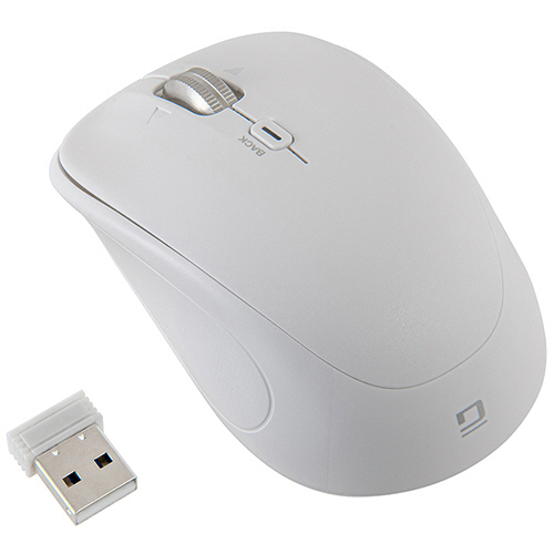 ナカバヤシ　Ｄｉｇｉｏ２　感動ホイールマウス　小型Ｂｌｕｅｔｏｏｔｈ・ＵＳＢ無線　静音４ボタンＢｌｕｅＬＥＤ　Ｓサイズ　ホワイト　ＭＵＳ－ＤＫＱ２５７Ｗ　１個