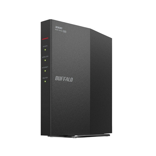 バッファロー　ＡｉｒＳｔａｔｉｏｎ　無線ＬＡＮ親機　１１ａｘ／ａｃ／ｎ／ａ／ｇ／ｂ　２４０１＋５７３Ｍｂｐｓ　ブラック　ＷＳＲ－３０００ＡＸ４Ｌ　１台