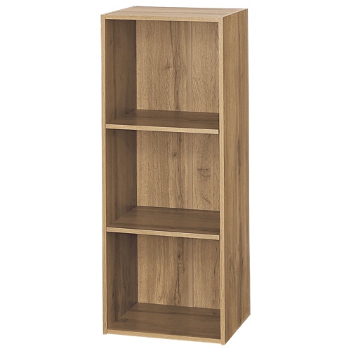 YAMAZEN スリムユニット 3段 幅350×奥行290×高さ890mm オーク SLU-90353(OAK3D) 1台