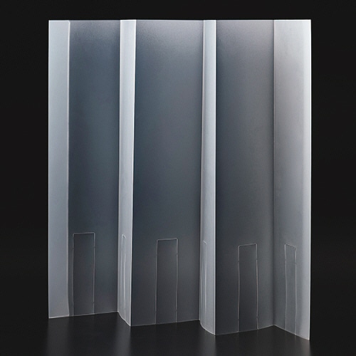 プラス 屏風型パーテーション マット 幅500-650×奥行80-90×高さ550mm 428-699-T 1枚