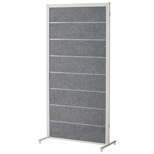 YAMAZEN カスタムパーティション 幅800×奥行400×高さ1600mm フェルトタイプ グレー RCPT-F1680(GY/WH) 1枚