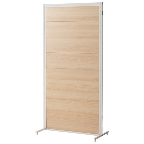 YAMAZEN カスタムパーティション 幅800×奥行400×高さ1600mm メラミンタイプ ウッドナチュラル RCPT-M1680(WN/WH) 1枚