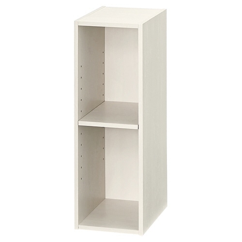 YAMAZEN スリムユニット 2段 幅200×奥行290×高さ590mm ジョイホワイト SLU-60202(JW3D) 1台