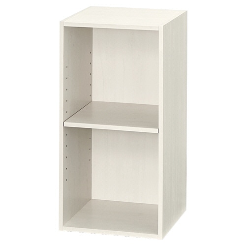 YAMAZEN スリムユニット 2段 幅300×奥行290×高さ590mm ジョイホワイト SLU-60302(JW3D) 1台