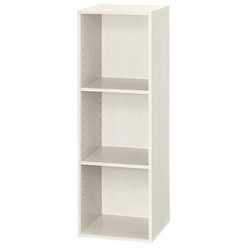 YAMAZEN スリムユニット 3段 幅300×奥行290×高さ890mm ジョイホワイト SLU-90303(JW3D) 1台