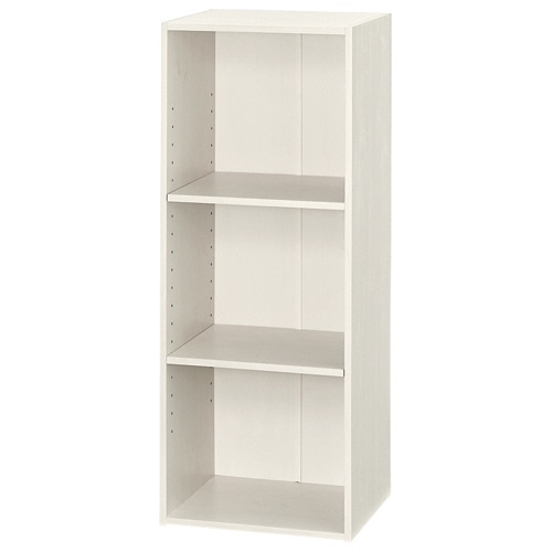 YAMAZEN スリムユニット 3段 幅350×奥行290×高さ890mm ジョイホワイト SLU-90353(JW3D) 1台